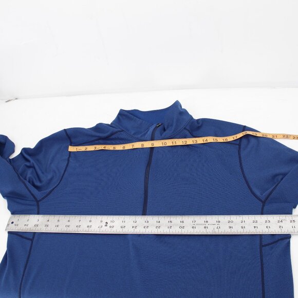 Patagonia Shirt Men's 2XL Capilene Baselayer Midweight Zip Neck Long Sleeve Blue - Picture 13 of 13